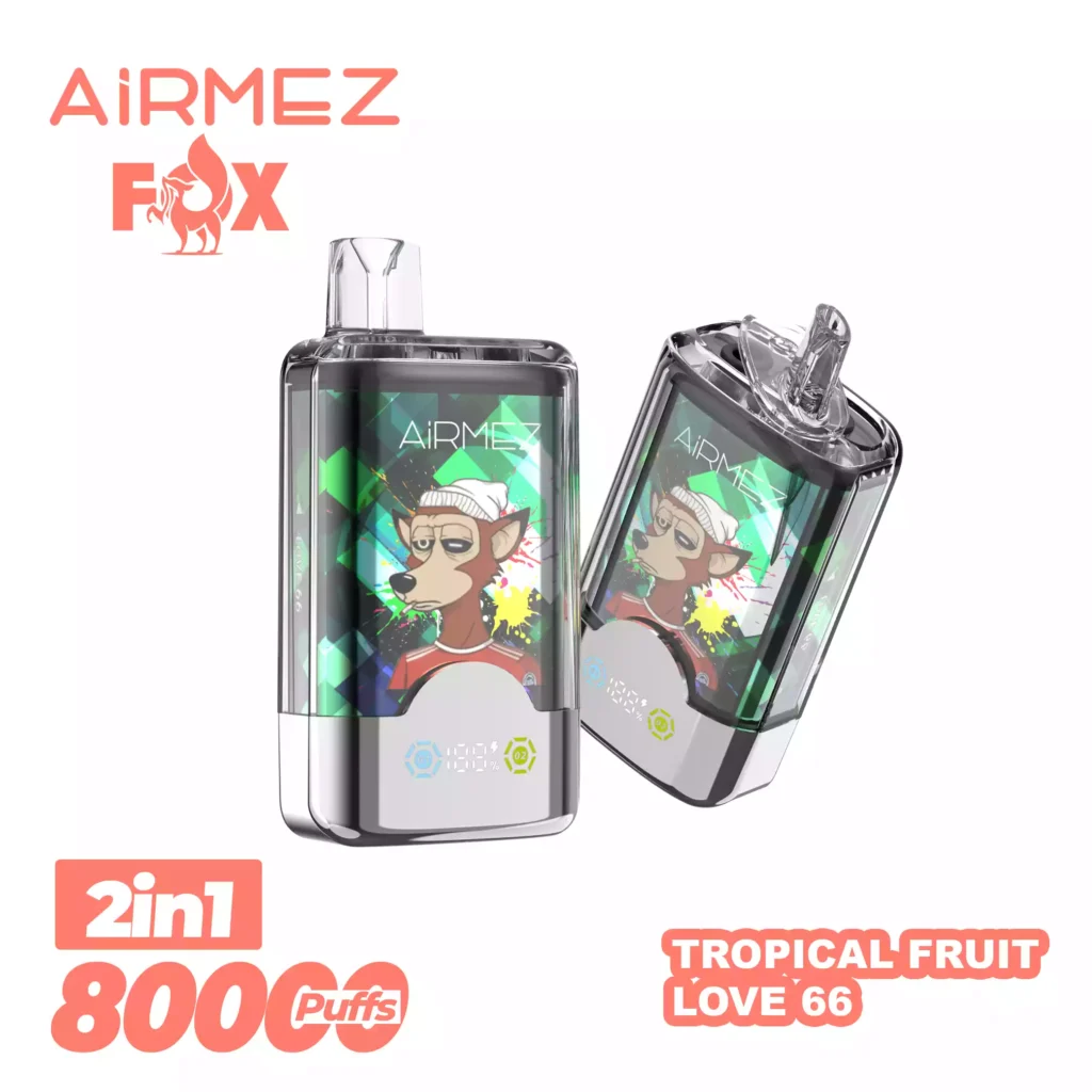 AIRMEZ FOX 80000 Puffs 2-IN-1 Taste Disposable Vapes