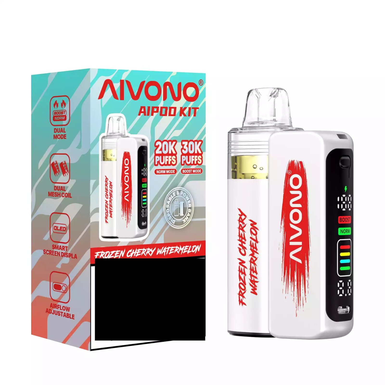 AIVONO AIM AIPOD KIT 30K Disposable Vape 30000 Puffs Wholesale Smart Screen Display - Image 2