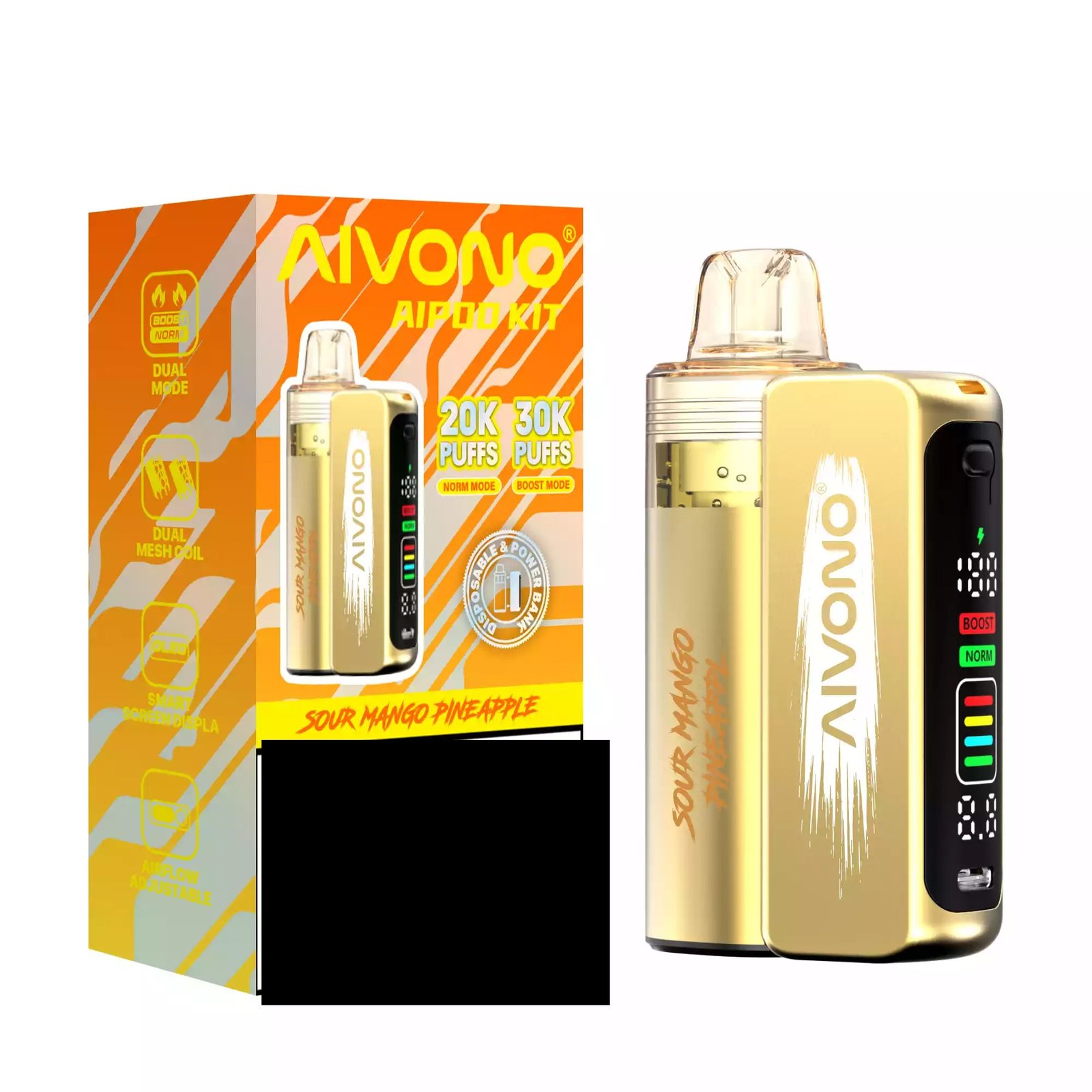 AIVONO AIM AIPOD KIT 30K Disposable Vape 30000 Puffs Wholesale Smart Screen Display - Image 8