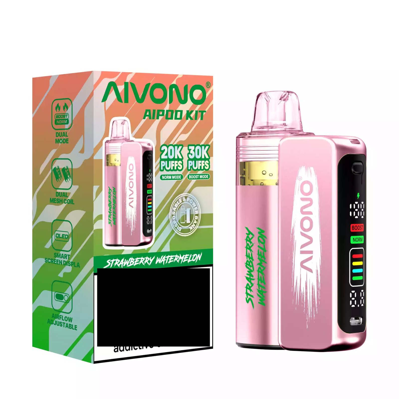 AIVONO AIM AIPOD KIT 30K Disposable Vape 30000 Puffs Wholesale Smart Screen Display - Image 6