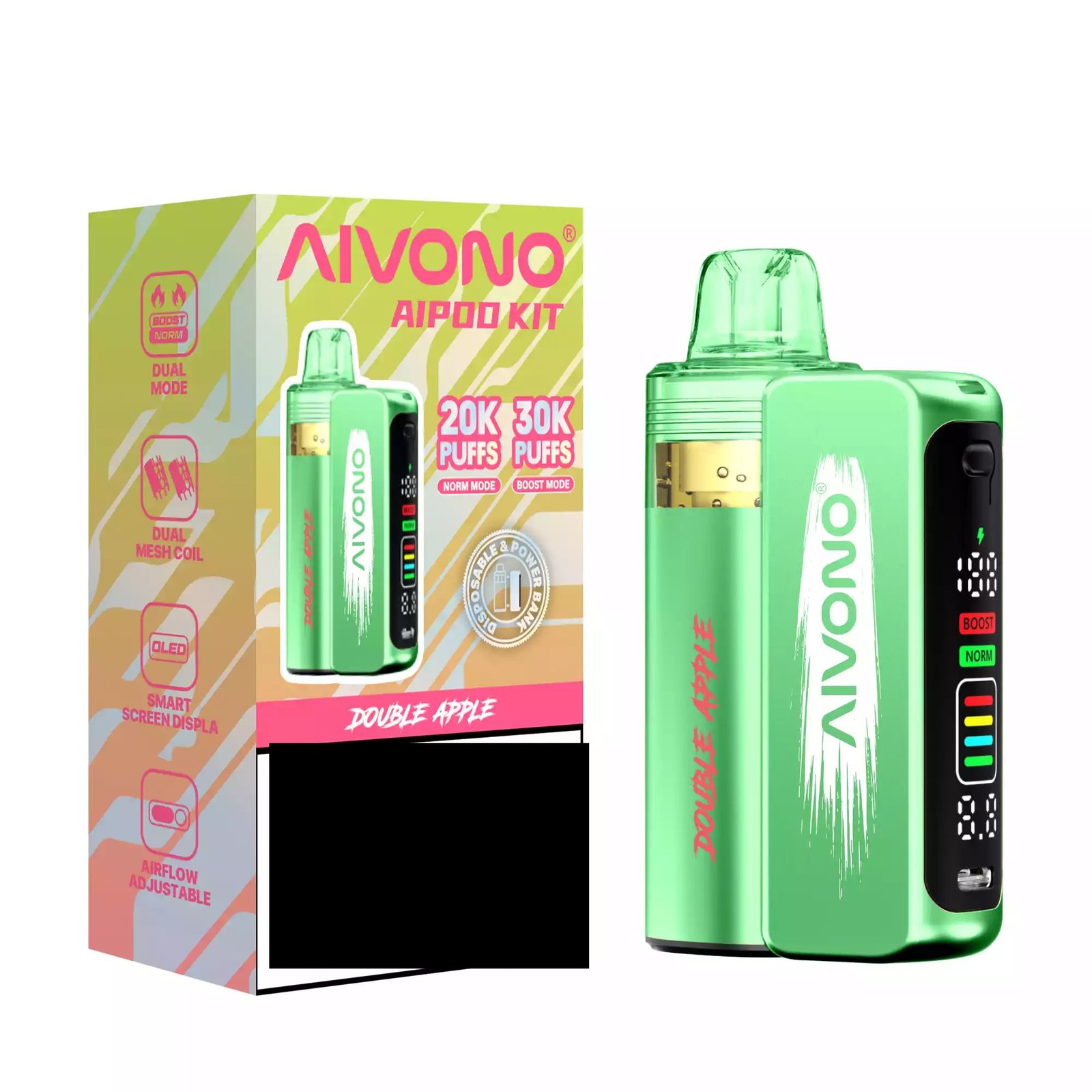 AIVONO AIM AIPOD KIT 30K Disposable Vape 30000 Puffs Wholesale Smart Screen Display - Image 4