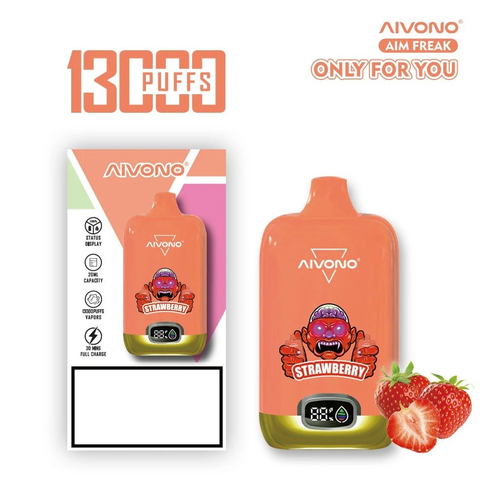 AIVONO AIM FREAK 13000 Puffs Digital Screen Bulk Buy Rechargeable Disposable Vapes Wholesale - Image 5