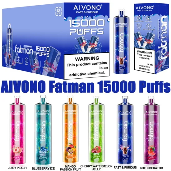 AIVONO FATMAN 15000 Puffs  Rechargeable Disposable Vapes