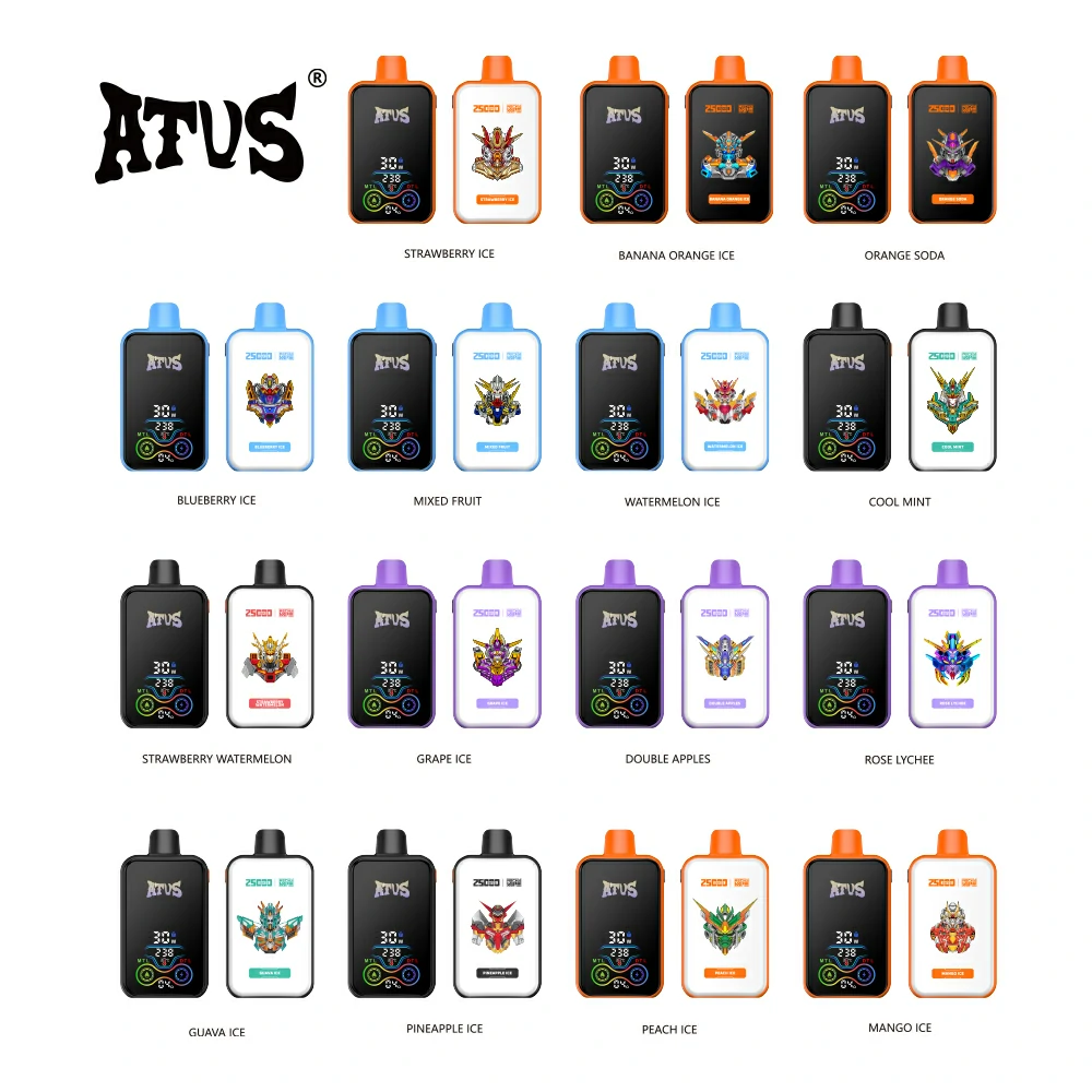 ATVS 25000 Puffs Dual Mesh Digital Screen Bulk Buy Rechargeable Disposable Vapes Wholesale 45 ATVS 25000 Puffs Dual Mesh Digital Screen Original Factory Bulk Buy Rechargeable Disposable Vapes Pen Wholesale