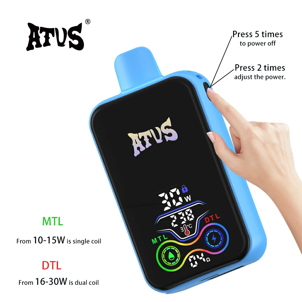 ATVS 25000 Puffs Dual Mesh Digital Screen Bulk Buy Rechargeable Disposable Vapes Wholesale 44 ATVS 25000 Puffs Dual Mesh Digital Screen Original Factory Bulk Buy Rechargeable Disposable Vapes Pen Wholesale