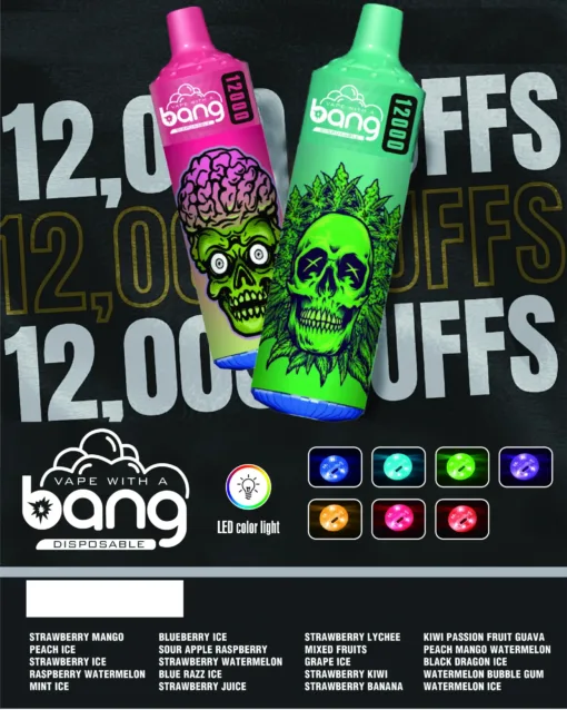 BANG 12000 Puffs Bulk Buy Rechargeable Disposable Vapes Wholesale - Image 2