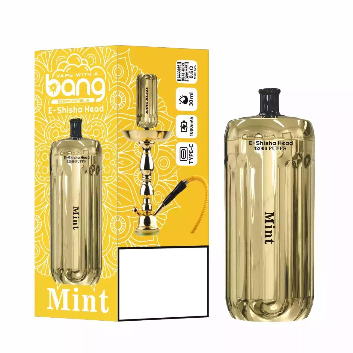 BANG BLAZE E-SHISHA 42000 Puffs DSK038 Bulk Buy Rechargeable Disposable Vapes Wholesale