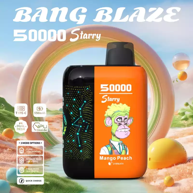 BANG BLAZE 50000 Puffs Starry Sky DSK053 Bulk Buy Rechargeable Disposable Vapes Wholesale 26 BANG BLAZE 50000 Puffs Starry Sky DSK053 Bulk Buy Original Rechargeable Disposable Vapes Wholesale