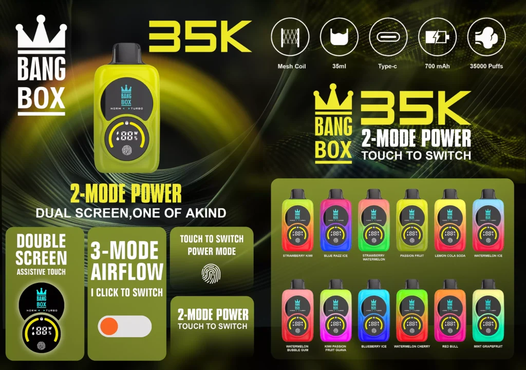 BANG BOX 35000 Puffs Digital Screen Touch Control Bulk Buy Rechargeable Disposable Vapes Wholesale 24 Bang Box 35000 Puffs Digital Screen Touch Control Original Factory Bulk Buy Rechargeable Disposable Vapes Pen Wholesale