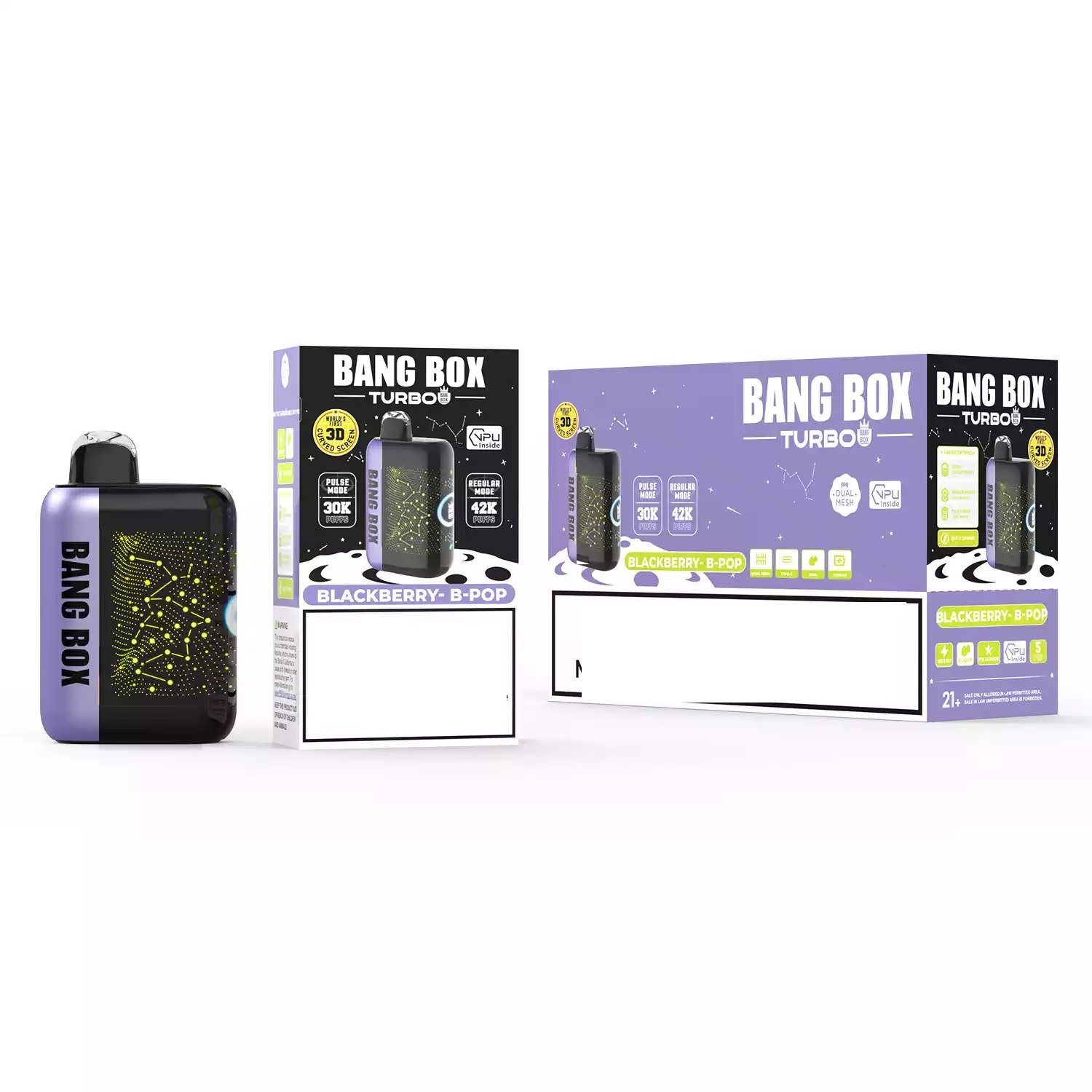 BANG BOX TURBO 42000 Puffs 3D Curved Display Bulk Buy Rechargeable Disposable Vapes Wholesale - Image 2