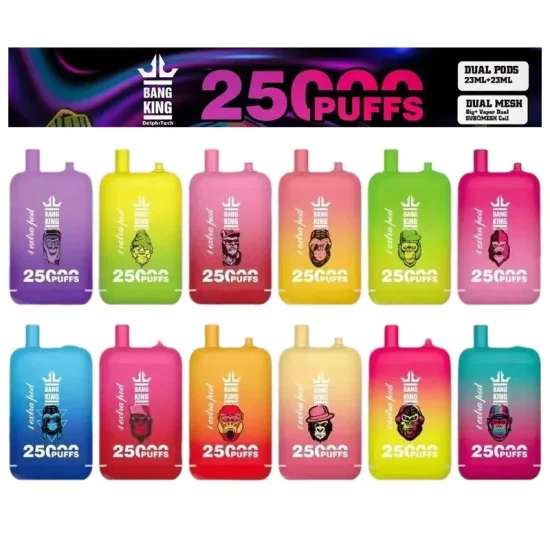 BANG KING 25000 Puffs  Rechargeable Disposable Vapes