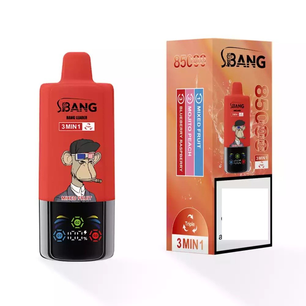 BANG LEADER 85000 Puffs 3 Tastes  Rechargeable Disposable Vapes