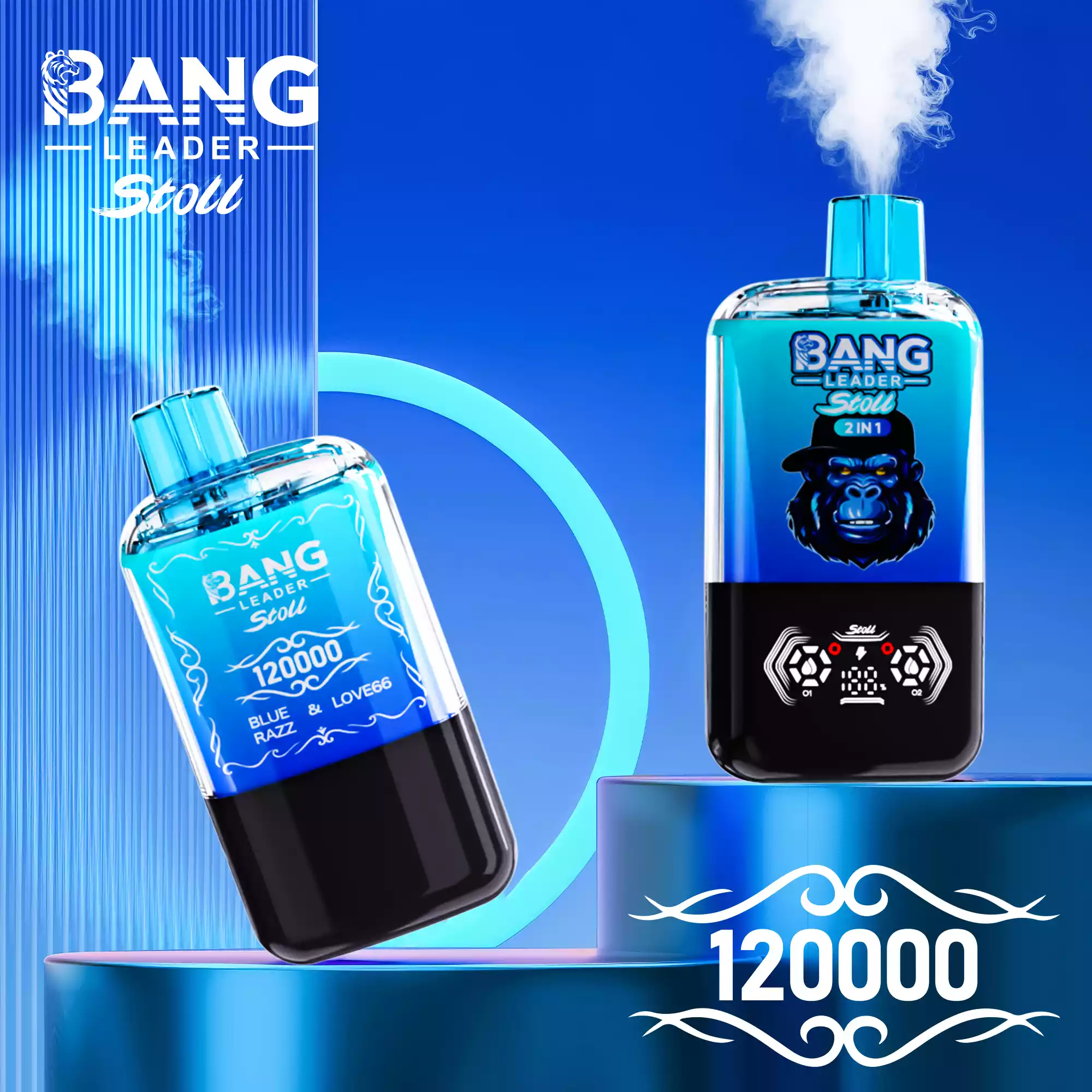 BANG LEADER STOLL 120000 Puffs Rechargeable Disposable Vape 120K Dual Taste Bulk Buy Wholesale 24 BANG LEADER STOLL 120000 Puffs Disposable Vape 120K Dual Profile Bulk Buy Wholesale Low Concentration