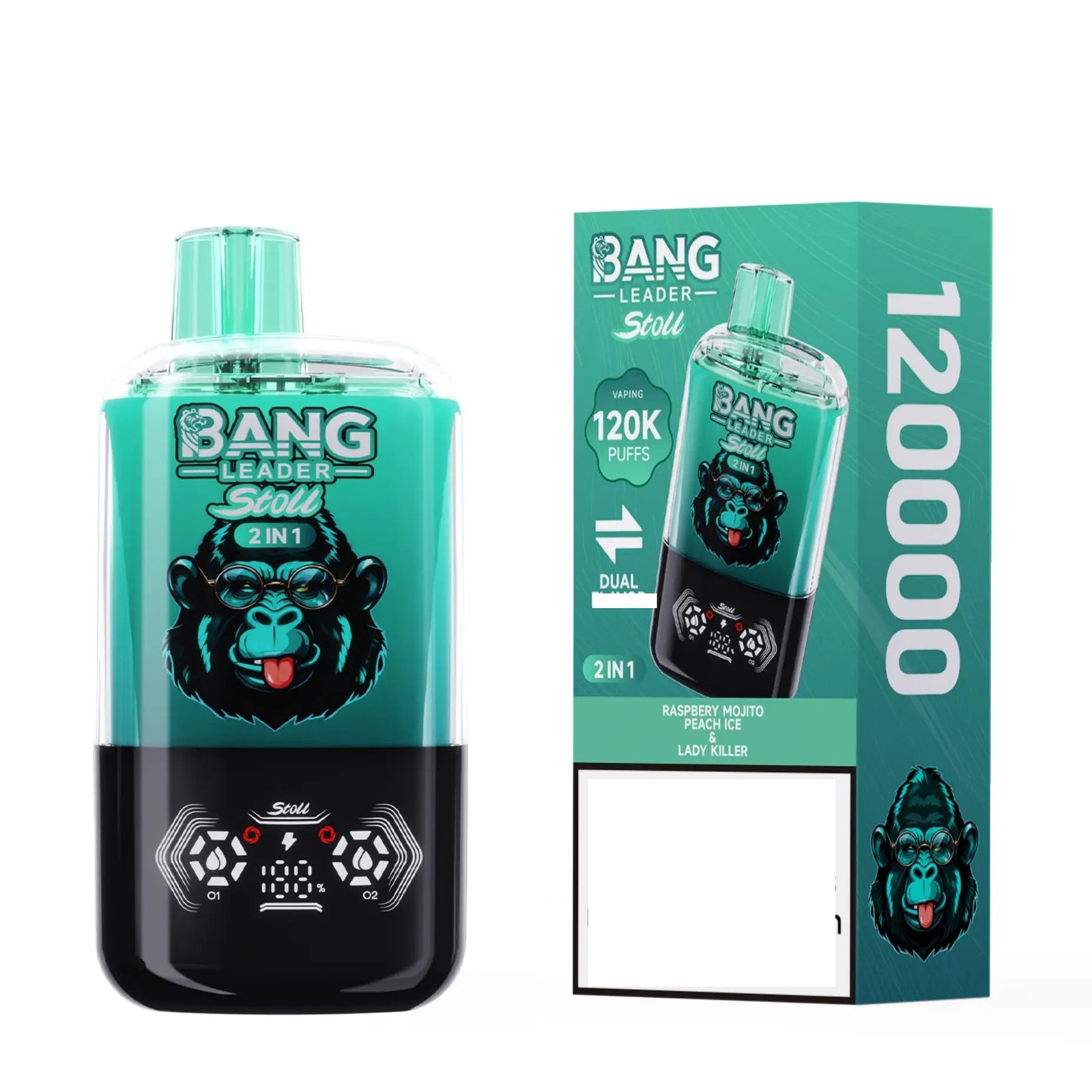 BANG LEADER STOLL 120000 Puffs Rechargeable Disposable Vape 120K Dual Taste Bulk Buy Wholesale - Image 11