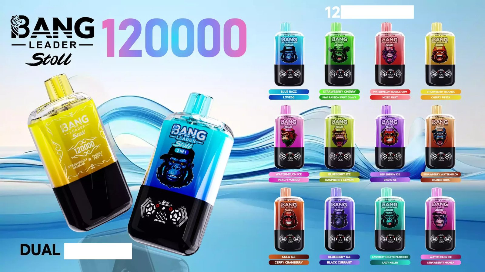 BANG LEADER STOLL 120000 Puffs Rechargeable Disposable Vape 120K Dual Taste Bulk Buy Wholesale 25 BANG LEADER STOLL 120000 Puffs Disposable Vape 120K Dual Profile Bulk Buy Wholesale Low Concentration