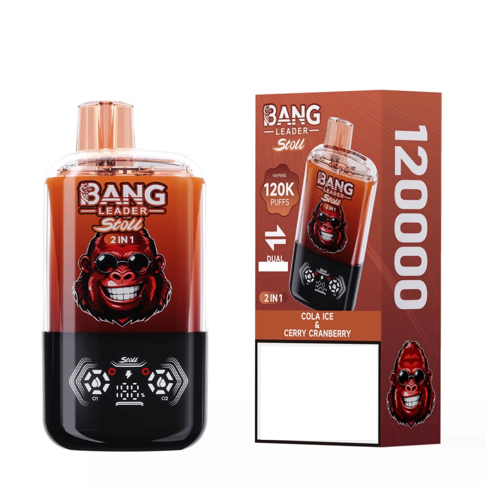 BANG LEADER STOLL 120000 Puffs Rechargeable Disposable Vape 120K Dual Taste Bulk Buy Wholesale - Image 9