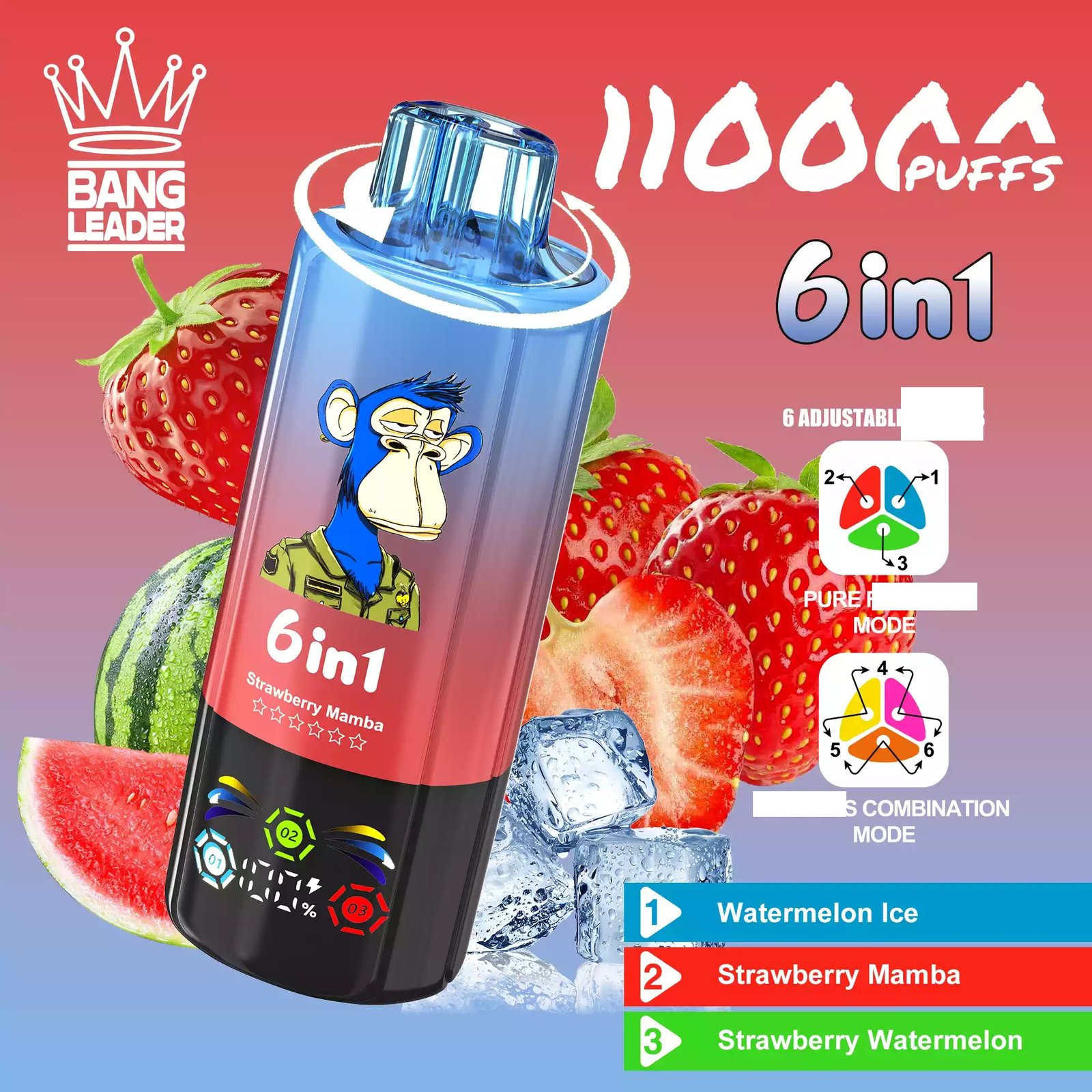 BANG LEADER 110000 Puffs Disposable Vape Bulk Buy 6-in-1 Taste 110K Rechargeable Wholesale 22 BANG LEADER 110000 Puffs DSK063 Disposable Vape Bull Buy 6 In 1 Taste Profile Low Concentration Rechargeable Wholesale