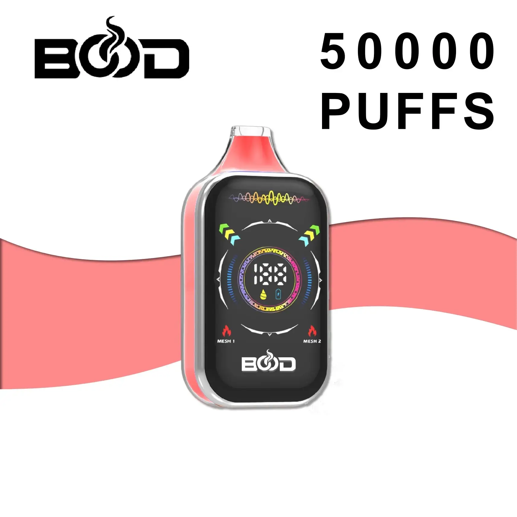 BOOD Pulse Pro 50000 Puffs Dual Mesh Full Display Bulk Buy Rechargeable Disposable Vapes Wholesale