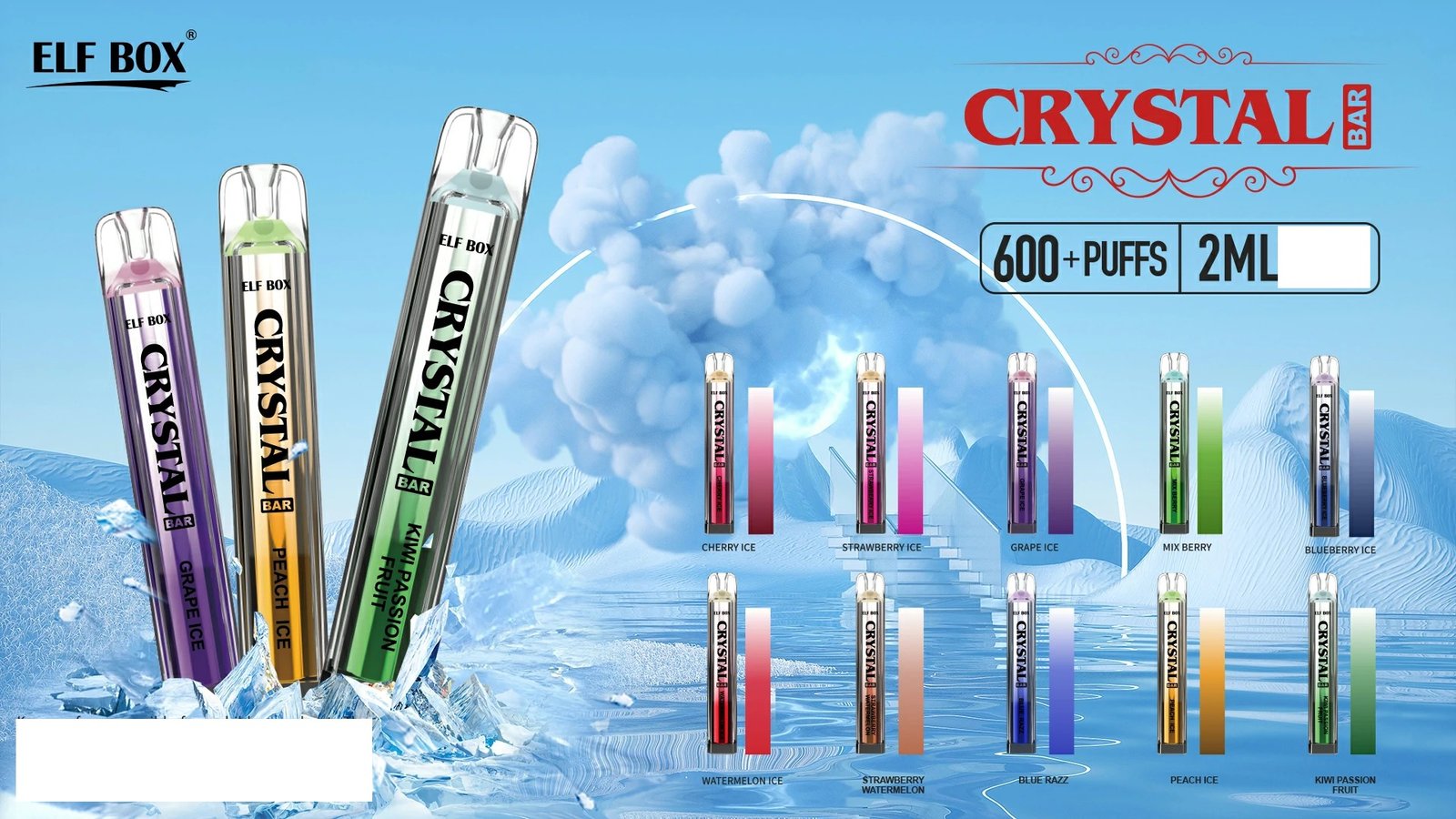 ELF BOX CRYSTAL BAR 600 Puffs Bulk Buy Rechargeable Disposable Vapes Wholesale 26 ELF BOX CRYSTAL BAR 600 Puffs 0% 2% 5% Bulk Buy Low Nicotine Rechargeable Disposable Vapes Pen Wholesale