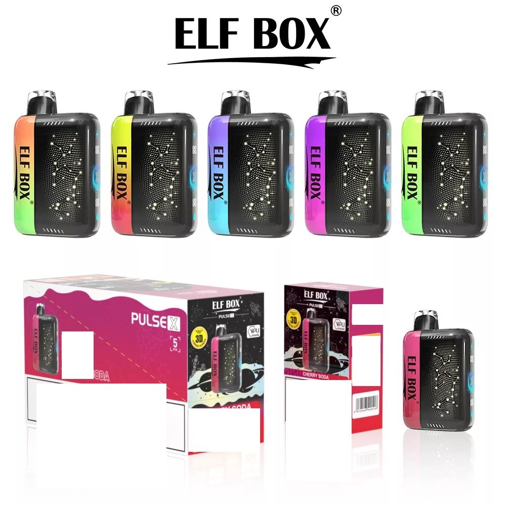 ELF BOX PULSE X 25000 Puffs Bulk Buy D Curved LED Screen Rechargeable Disposable Vapes Wholesale - Image 2