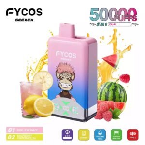 FYCOS Dual Tastes 50000 Puffs Rechargeable Disposable Vape