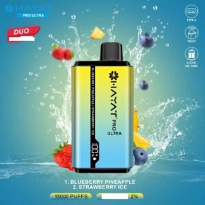 Hayat Pro Ultra 15000 Puffs Duo Tastes Digital Screen 20MG  Rechargeable Disposable Vapes