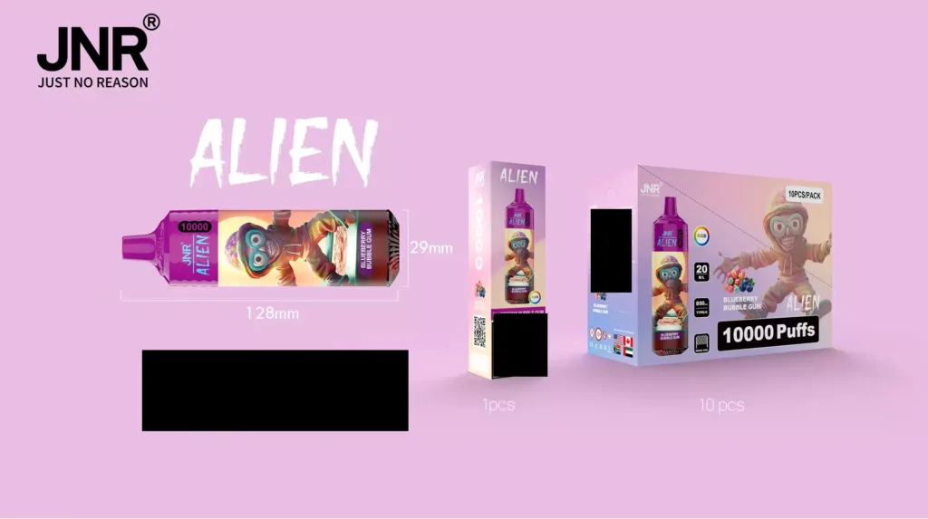 JNR ALIEN 10000 Puffs RGB Bulk Buy Rechargeable Disposable Vapes Wholesale 103 JNR Alien 10000 Puffs RGB 0% 2% 5% Low Nicotine Original Factory Bulk Buy Rechargeable Disposable Vapes Pen Wholesale