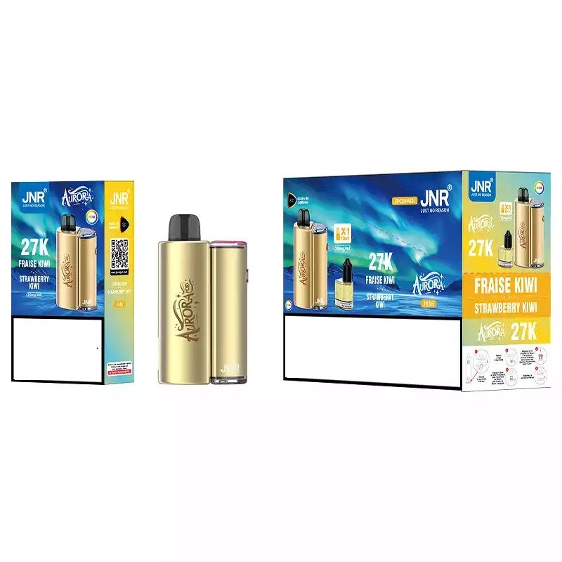 JNR AURORA 27000 Puffs Pod Kit Breathing Screen Bulk Buy Rechargeable Refillable Vapes Wholesale - Image 2