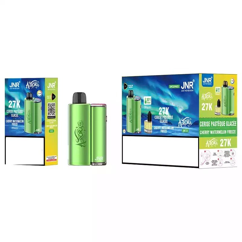 JNR AURORA 27000 Puffs Pod Kit Breathing Screen Bulk Buy Rechargeable Refillable Vapes Wholesale - Image 3