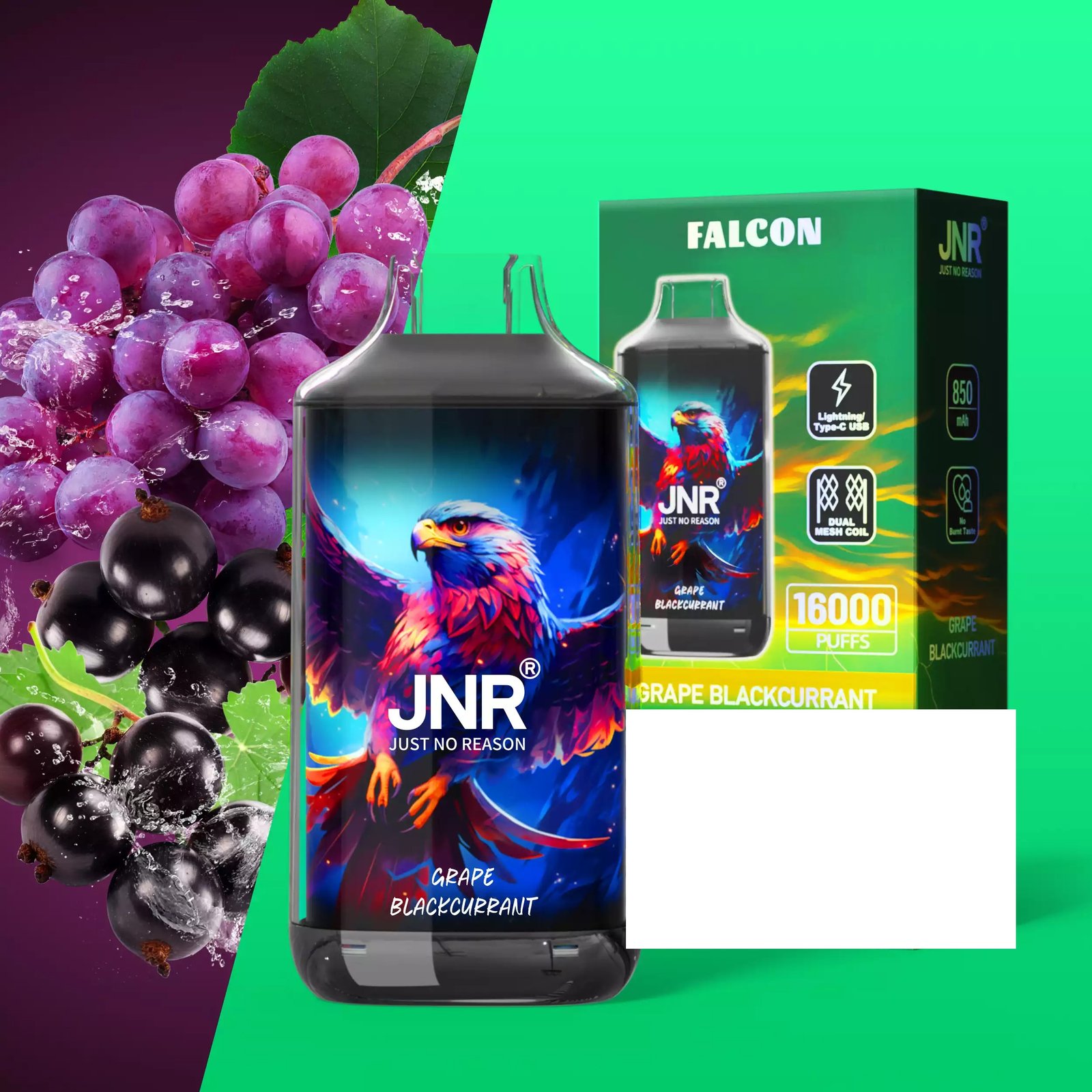 JNR FALCON 16000 Puffs Crystal Craft Dual Mesh Bulk Buy Rechargeable Disposable Vapes Wholesale - Image 24