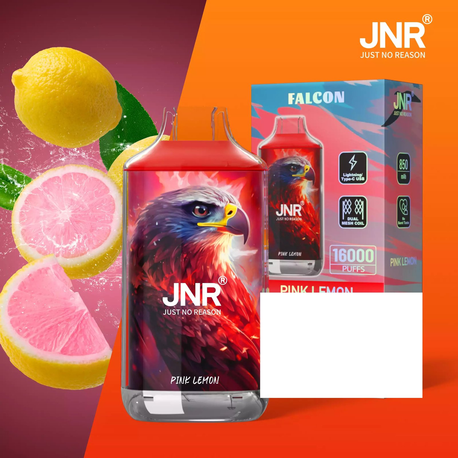 JNR FALCON 16000 Puffs Crystal Craft Dual Mesh Bulk Buy Rechargeable Disposable Vapes Wholesale - Image 13