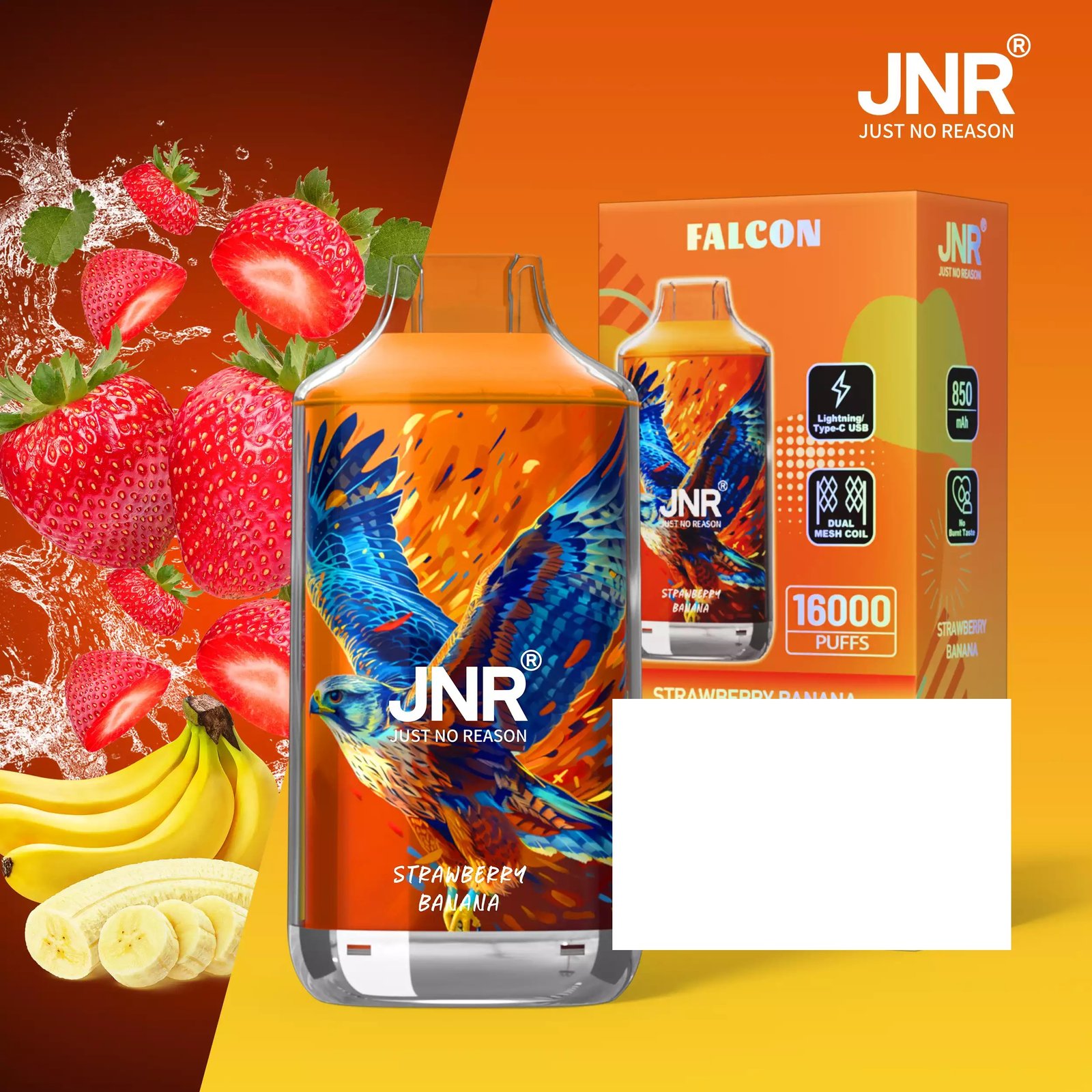 JNR FALCON 16000 Puffs Crystal Craft Dual Mesh Bulk Buy Rechargeable Disposable Vapes Wholesale - Image 11