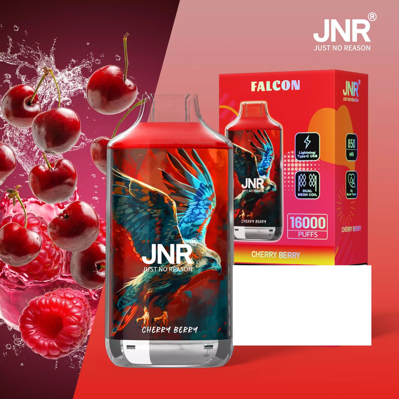 JNR FALCON 16000 Puffs Crystal Craft Dual Mesh Bulk Buy Rechargeable Disposable Vapes Wholesale - Image 27