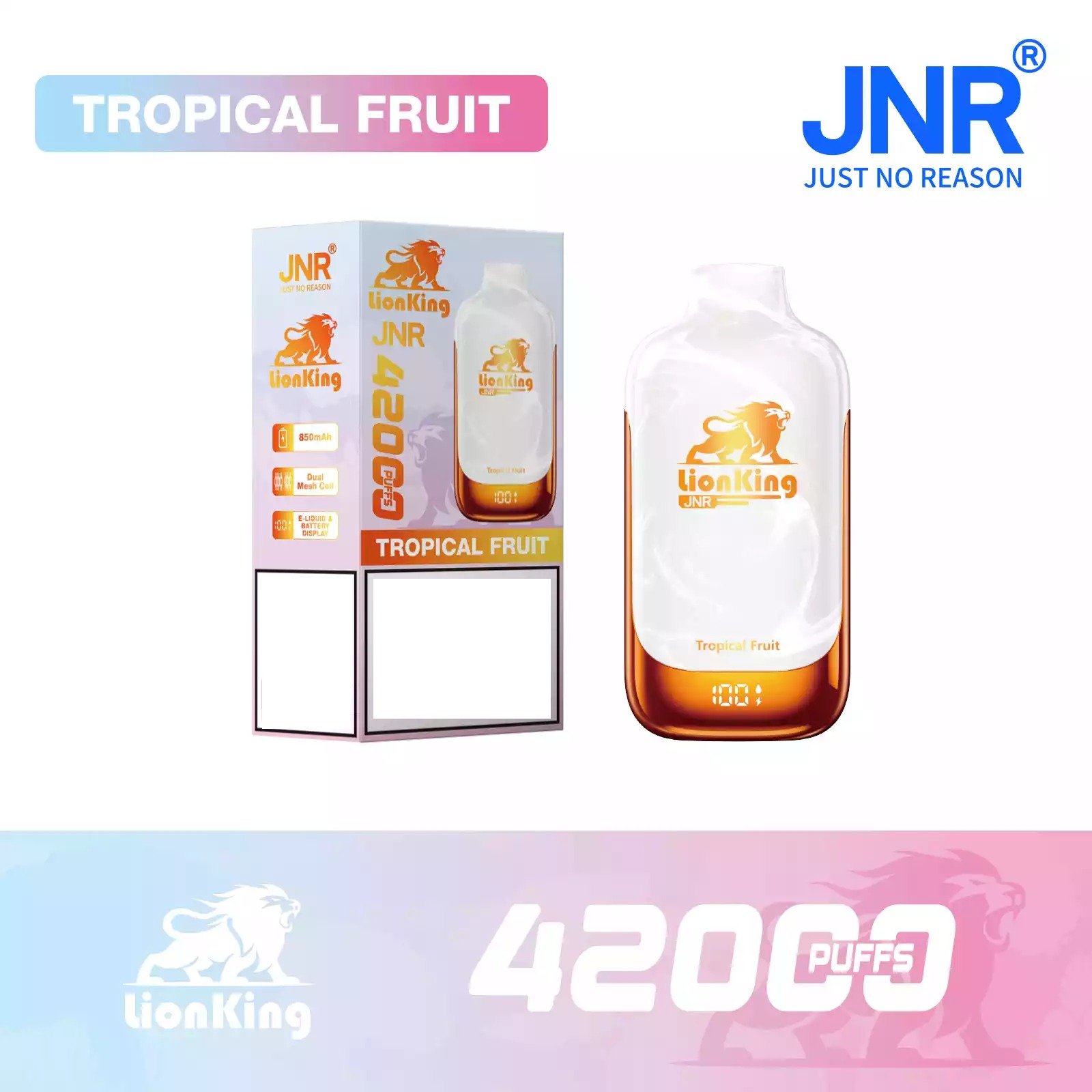 JNR LIONKING 42K 42000 Puffs Big Cloud Disposable Vape Bulk Buy Wholesale Smart Design - Image 4