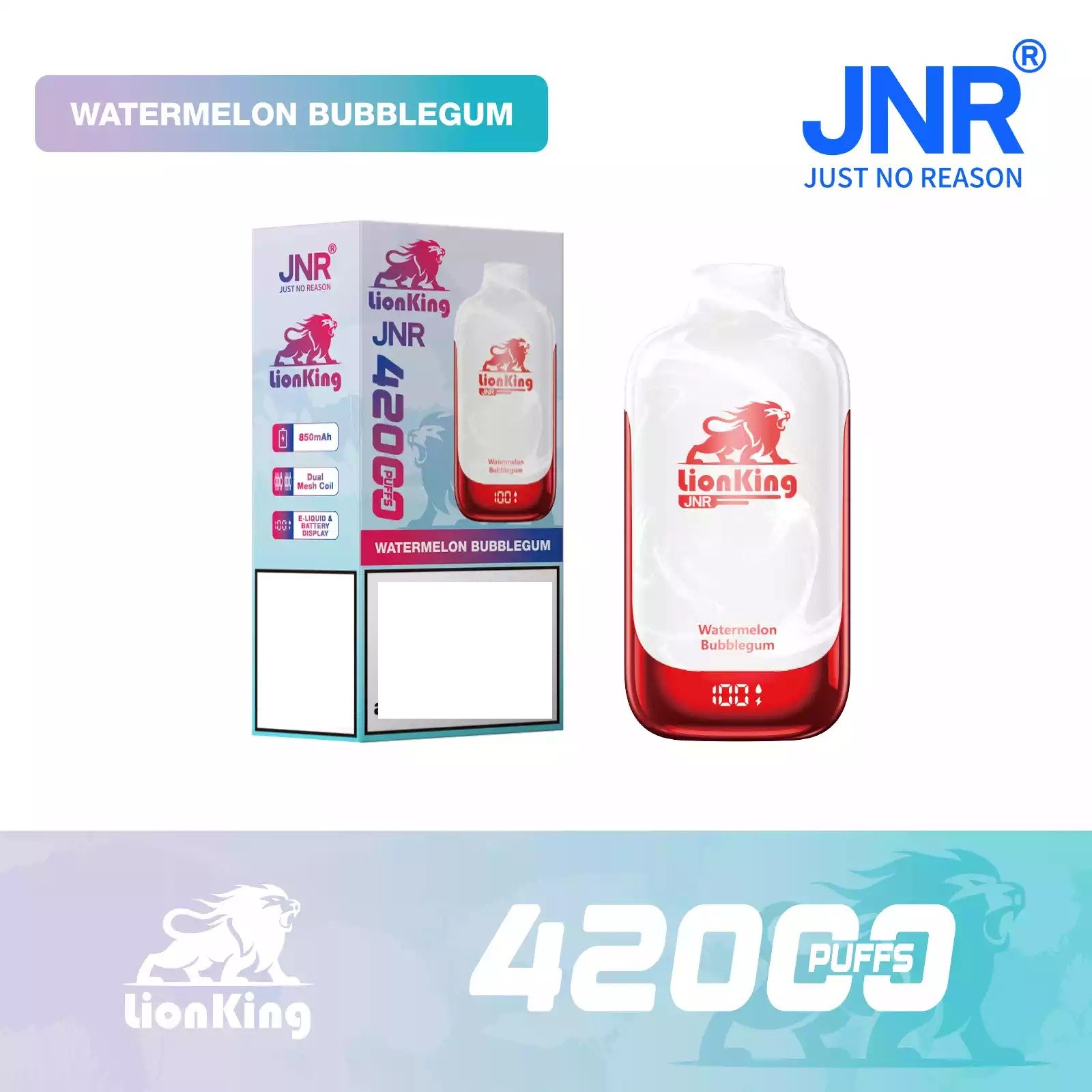 JNR LIONKING 42K 42000 Puffs Big Cloud Disposable Vape Bulk Buy Wholesale Smart Design - Image 3