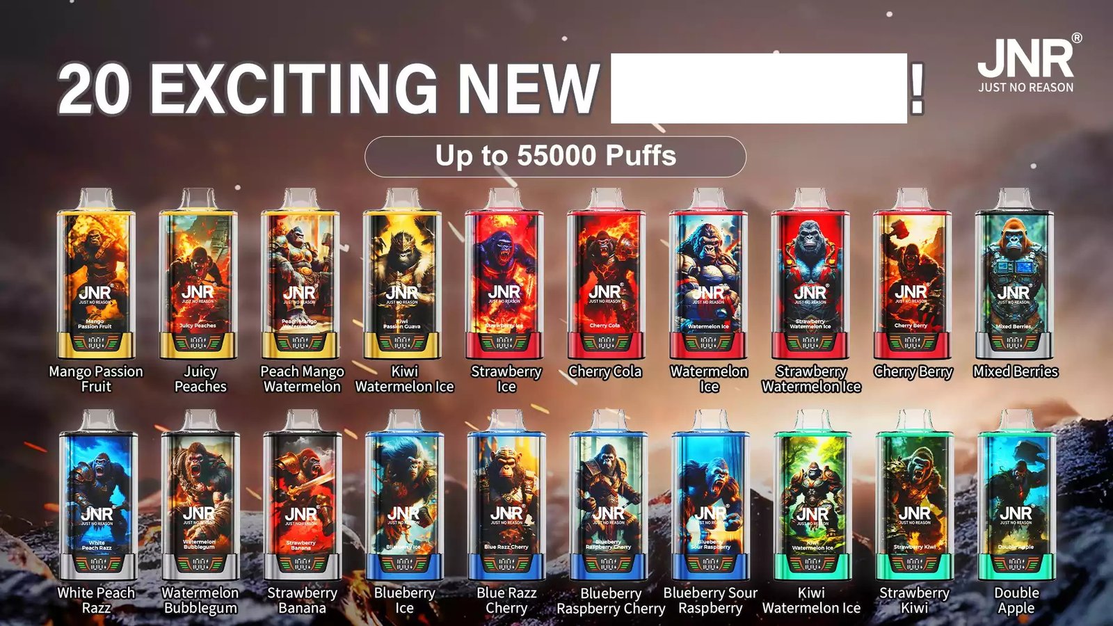 JNR RAGE GORILLA 55000 Puffs Dual Mesh Bulk Buy Rechargeable Disposable Vapes Wholesale 42 JNR RAGE GORILLA 55000 Puffs Dual Mesh Rechargeable Disposable Vapes Wholesale