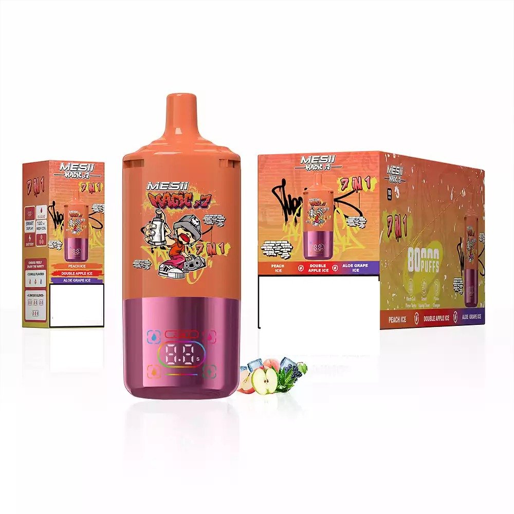 MESII MAGIC X7 80000 Puffs 7-in-1 Tastes Bulk Buy Rechargeable 80K Disposable Vapes Wholesale