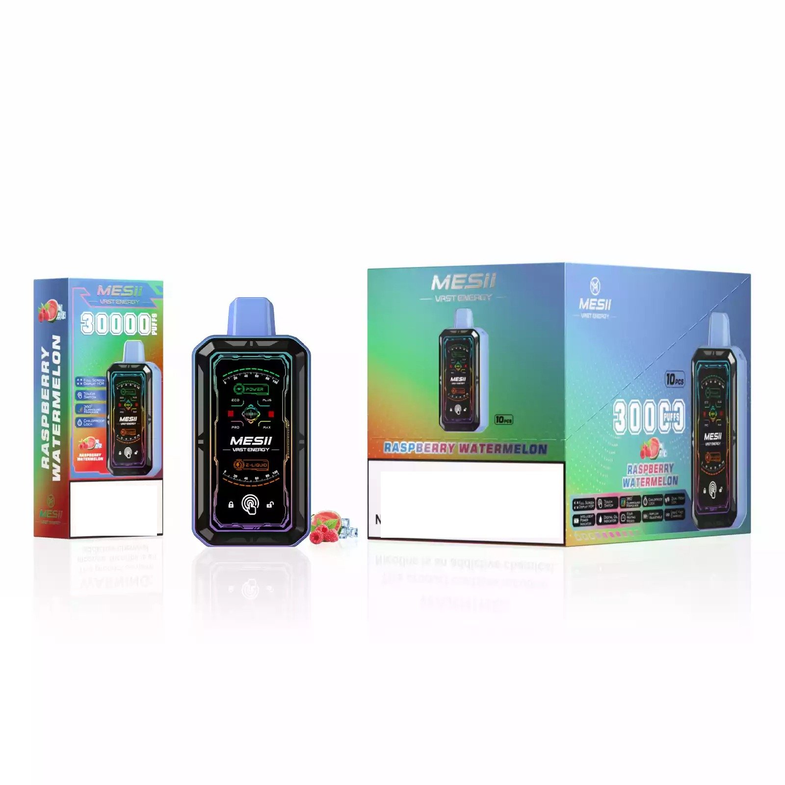 MESII VAST ENGERGY 30000 Puffs 360°LED Light  Rechargeable Disposable Vapes