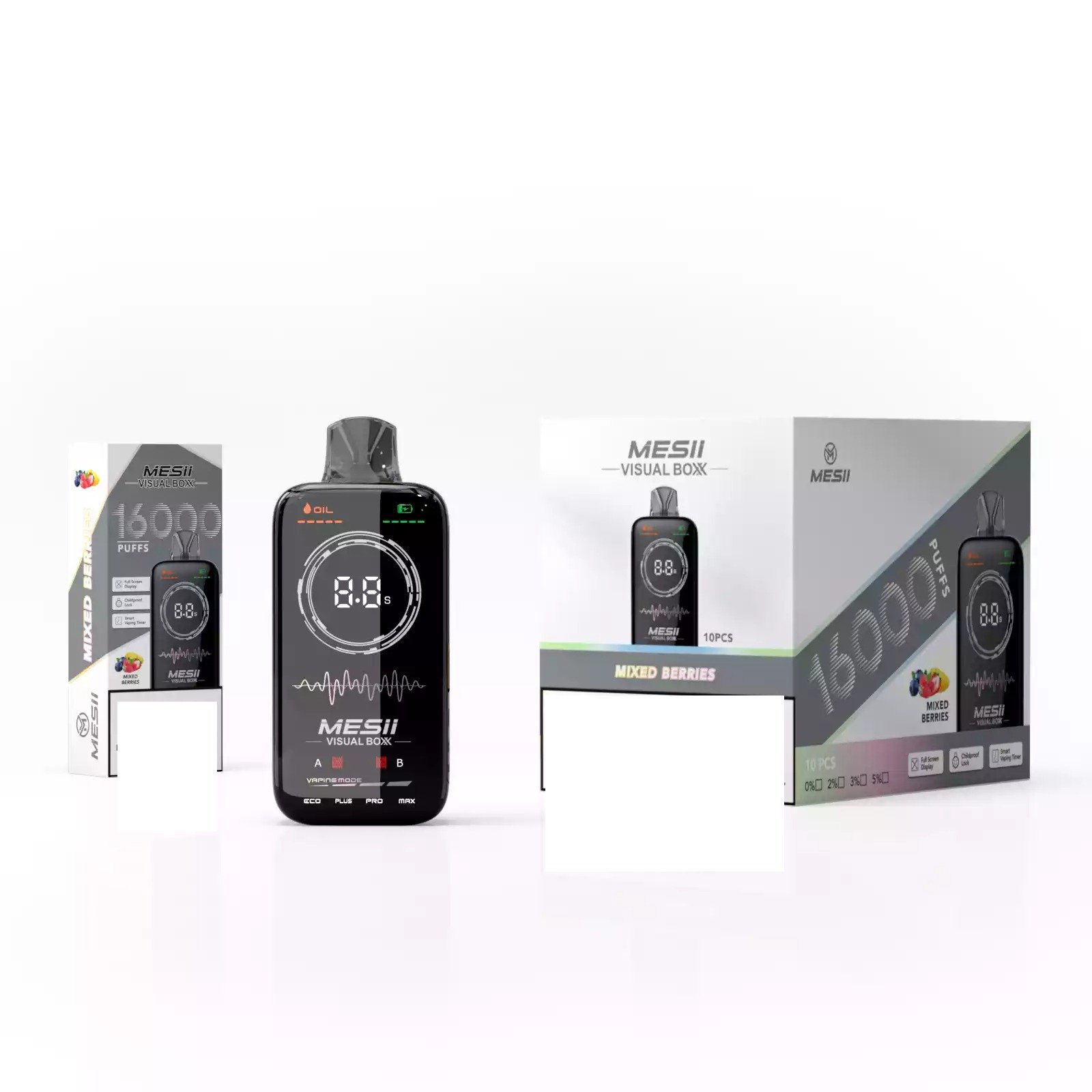 MESII VISUAL BOXX 16000 Puffs Rechargeable Full Screen Display Bulk Buy Disposable Vapes Wholesale - Image 6