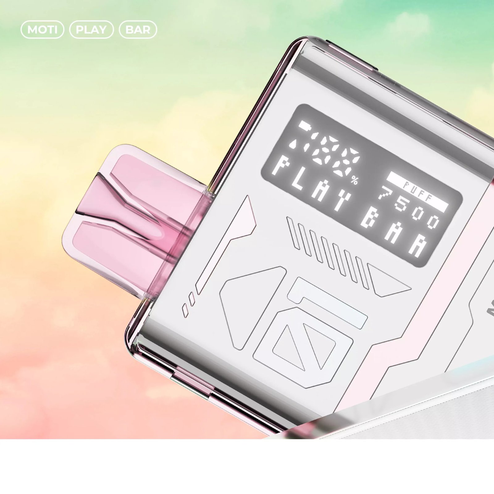 MOTI Play Bar 7500 Puffs Crystal Digital Screen Bulk Buy Rechargeable Disposable Vapes Wholesale 8 MOTI Play Bar 7500 Puffs Crystal Digital Screen 5% Low Nicotine Original Factory Bulk Buy Rechargeable Disposable Vapes Pen Wholesale