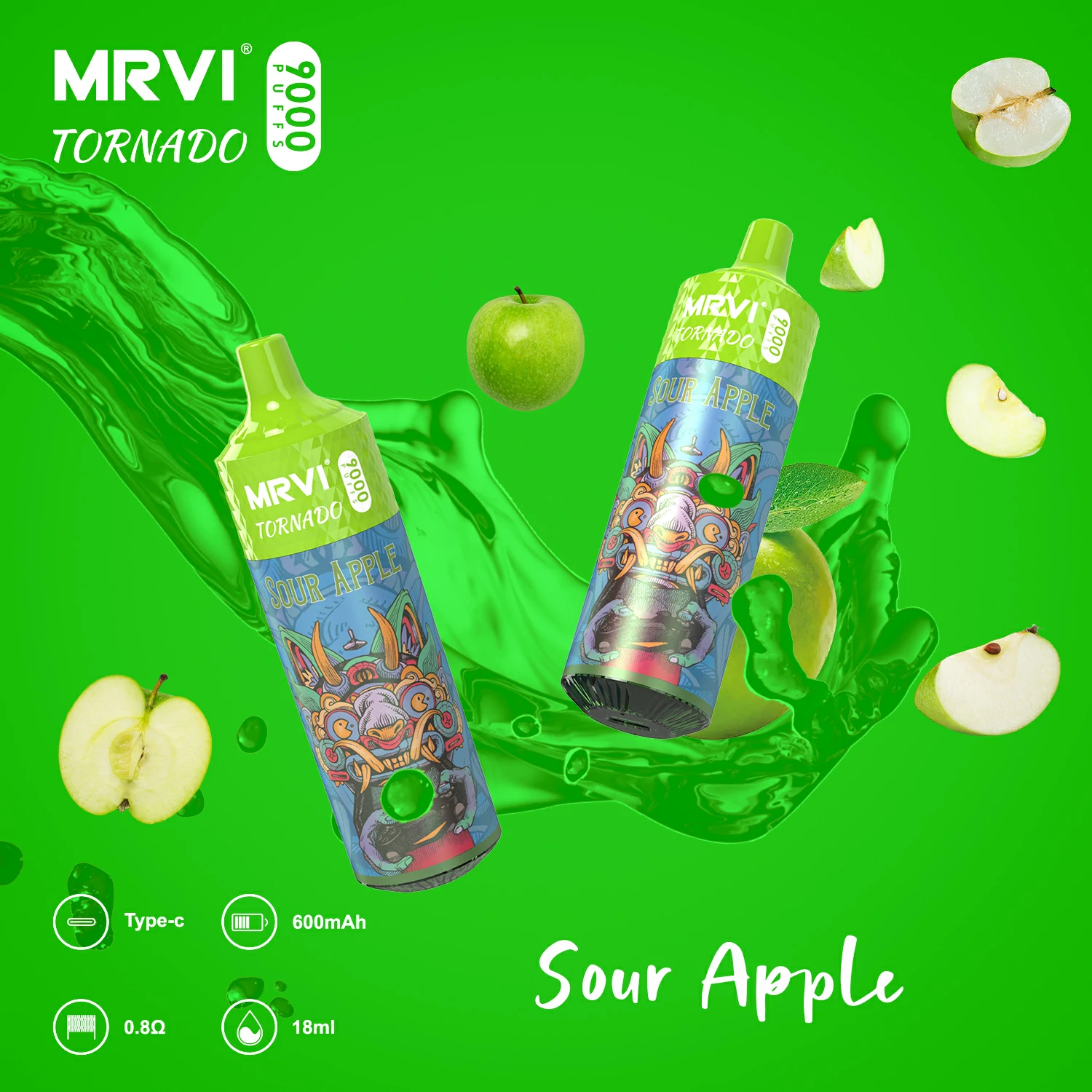 MRVI Tornado 9000 Puffs Bulk Buy Rechargeable Disposable Vapes Wholesale - Image 3