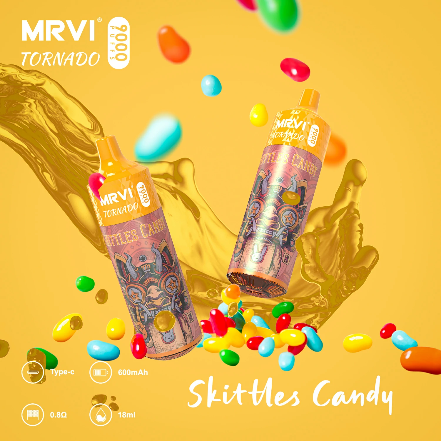 MRVI Tornado 9000 Puffs Bulk Buy Rechargeable Disposable Vapes Wholesale - Image 2