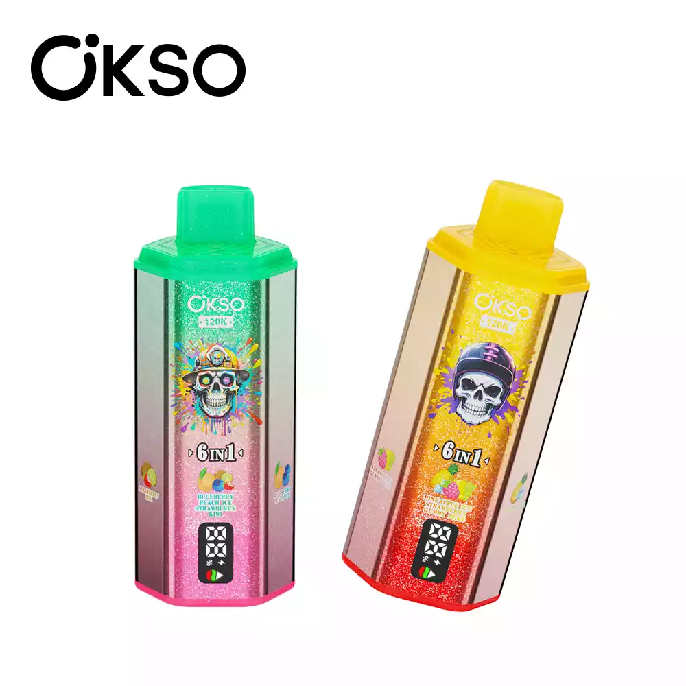 OKSO 6IN1 120k 120000 Puffs Mesh Coil Technology Disposable Vape Wholesale Bulk Buy Multi Options - Image 9