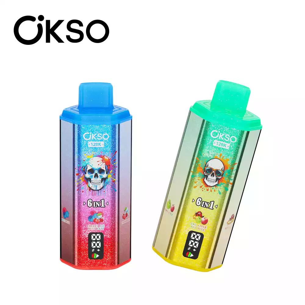 OKSO 6IN1 120k 120000 Puffs Mesh Coil Technology Disposable Vape Wholesale Bulk Buy Multi Options - Image 8