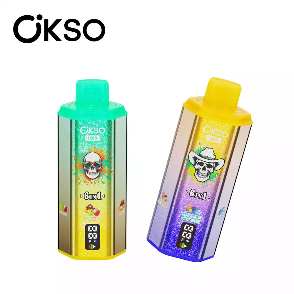 OKSO 6IN1 120k 120000 Puffs Mesh Coil Technology Disposable Vape Wholesale Bulk Buy Multi Options - Image 4