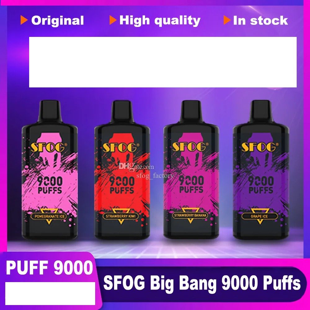 SFOG BIG BANG 9000 Puffs Bulk Buy Rechargeable Disposable Vapes Wholesale - Image 14