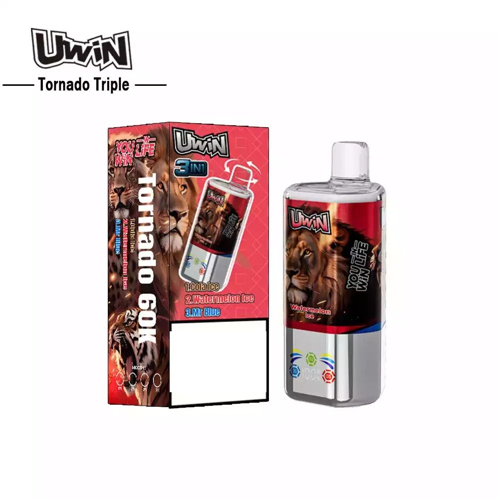UWIN TORNADO TRIPLE 60000 Puffs 3-in-1 Tastes Bulk Buy 60K Rechargeable Disposable Vapes Wholesale