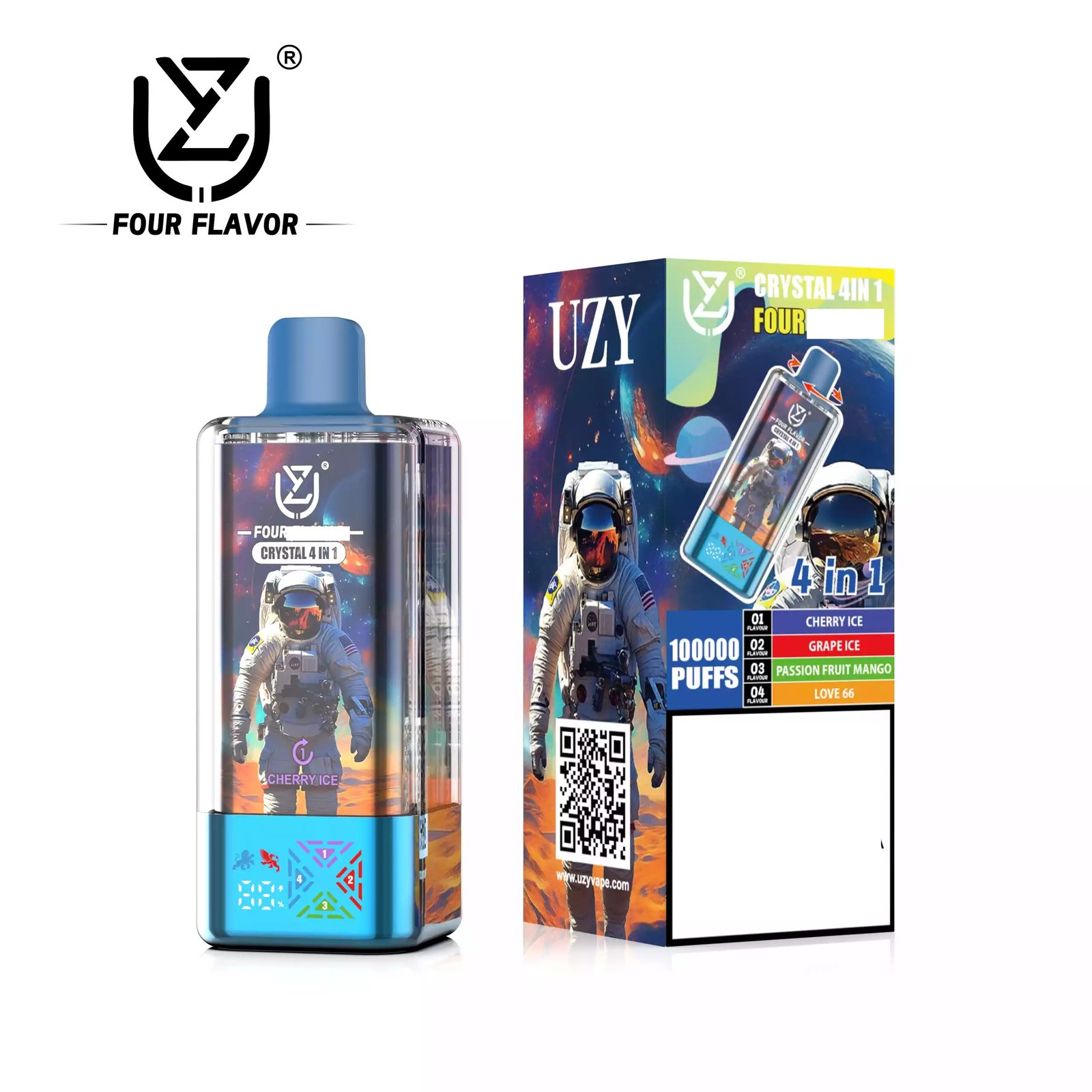 UZY Crystal Four Tastes 100000 Puffs Bulk Buy 100K Rechargeable Disposable Vapes Wholesale - Image 10