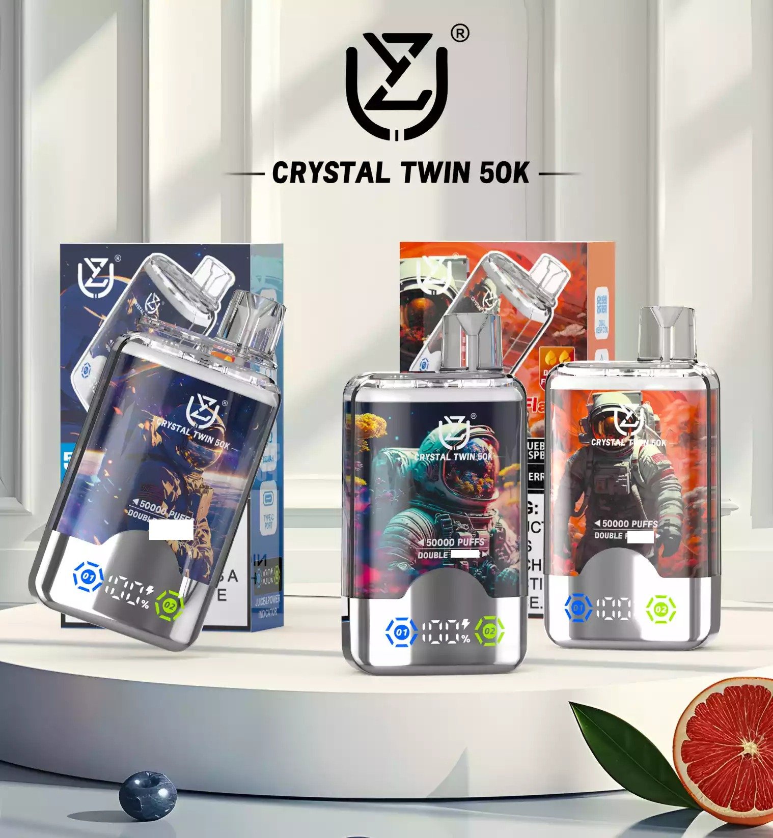 UZY CRYSTAL TWIN 50000 Puffs Double Taste Bulk Buy 50K Rechargeable Disposable Vapes Wholesale 20 UZY CRYSTAL TWIN 50000 Puffs Double Taste Low Concentration Bulk Buy Original Rechargeable Disposable Vapes Wholesale