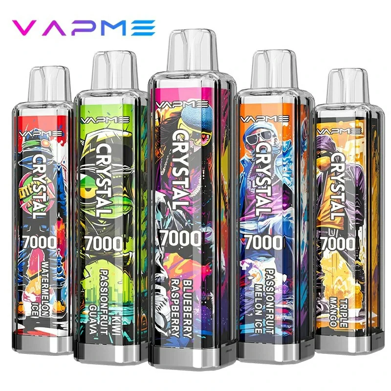VAPME CRYSTAL 7000 Puffs Bulk Buy Rechargeable Disposable Vapes Wholesale